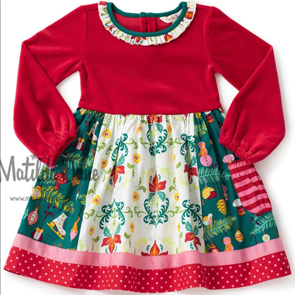 Size 2 NWT Matilda Jane Happy Holly Days Dress